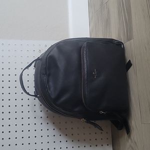 kate spade ♠️ Nicole Larchmont Black Leather Backpack